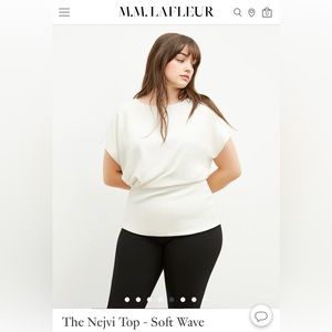 MM LaFleur alabaster blouse